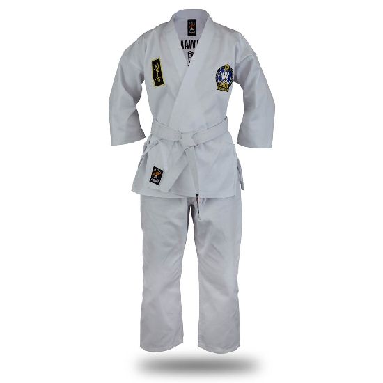 Official Adults Choi Kwang Do All White Students Uniform - Click Image to Close